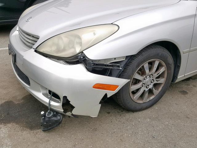 JTHBF30G730100847 - 2003 LEXUS ES 300 SILVER photo 9