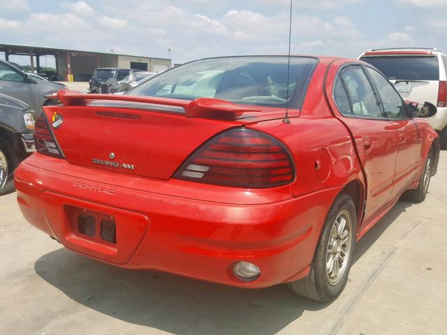 1G2NF52E53C237505 - 2003 PONTIAC GRAND AM S RED photo 4