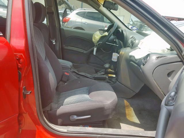 1G2NF52E53C237505 - 2003 PONTIAC GRAND AM S RED photo 5
