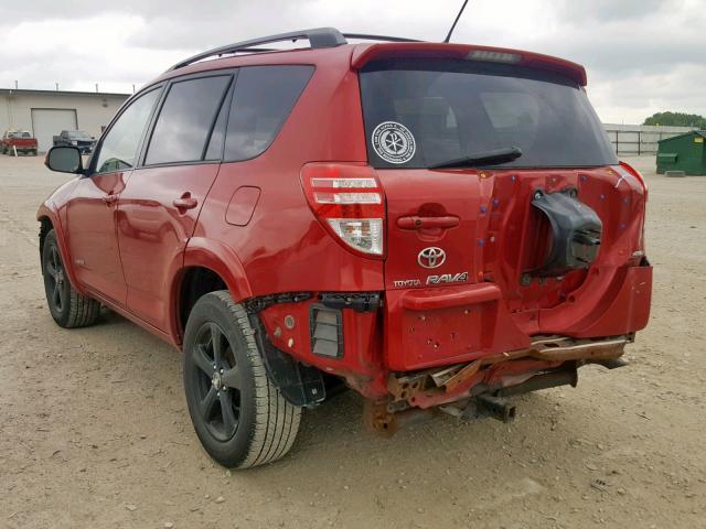 2T3DK4DV3AW019020 - 2010 TOYOTA RAV4 LIMIT RED photo 3