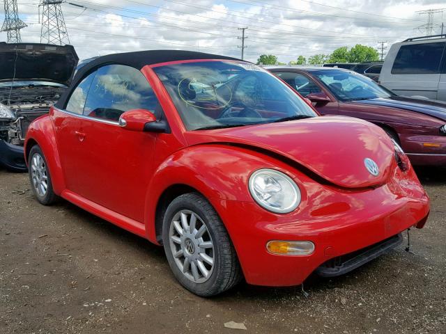 3VWCM31Y84M313062 - 2004 VOLKSWAGEN NEW BEETLE Qırmızı foto 1