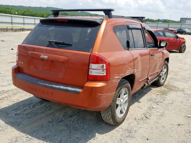 1J8FF47W58D632239 - 2008 JEEP COMPASS SP ნარინჯისფერი ფოტო 4