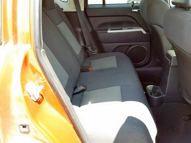 1J8FF47W58D632239 - 2008 JEEP COMPASS SP ნარინჯისფერი ფოტო 6