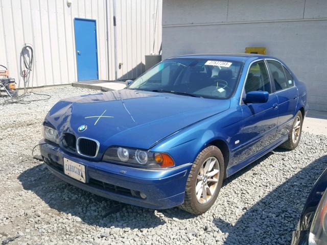 WBADT33443GF43890 - 2003 BMW 525 I BLUE photo 2