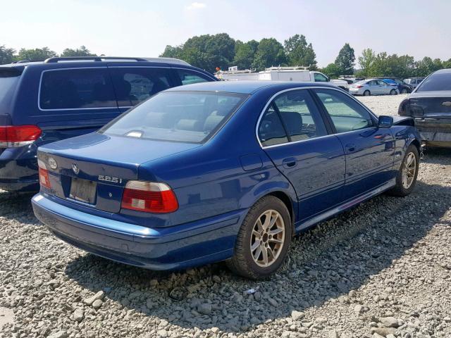 WBADT33443GF43890 - 2003 BMW 525 I BLUE photo 4