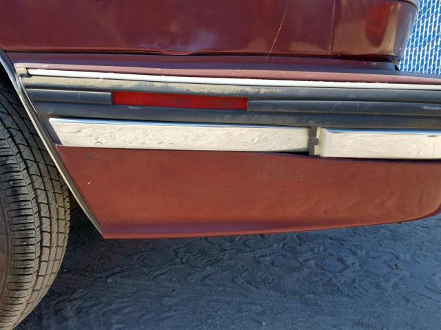 1G4HP53L0PH490660 - 1993 BUICK LESABRE CU BURGUNDY photo 10