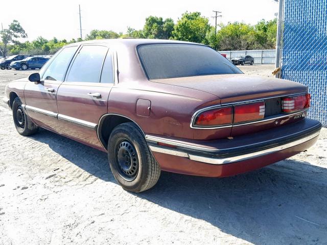 1G4HP53L0PH490660 - 1993 BUICK LESABRE CU BURGUNDY photo 3