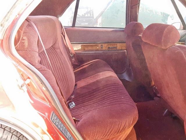 1G4HP53L0PH490660 - 1993 BUICK LESABRE CU BURGUNDY photo 6