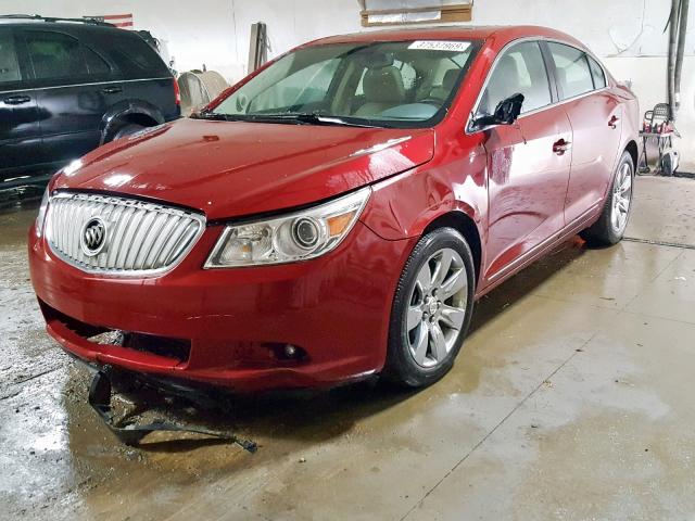 1G4GC5ED2BF105066 - 2011 BUICK LACROSSE C RED photo 2