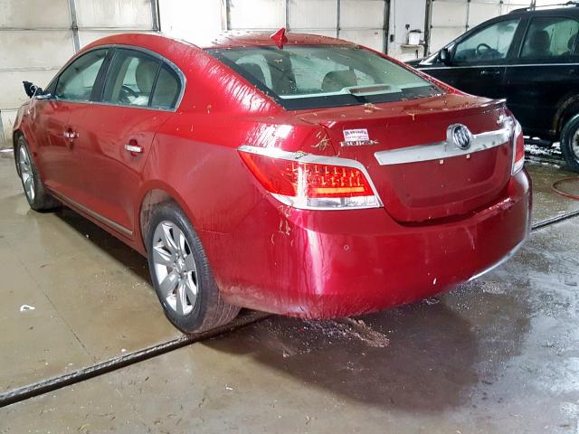 1G4GC5ED2BF105066 - 2011 BUICK LACROSSE C RED photo 3