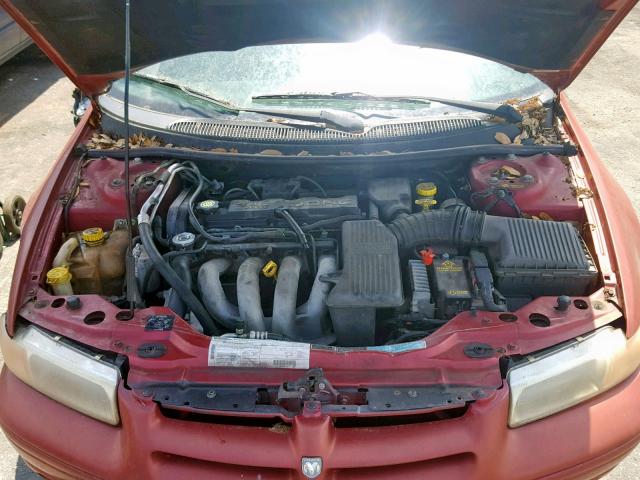 1B3EJ46X3WN279231 - 1998 DODGE STRATUS MAROON photo 7