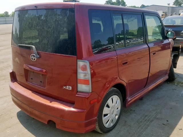 JTLKT324164126262 - 2006 TOYOTA SCION XB 红色 照片 4
