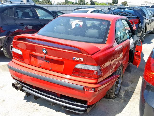 WBSBG9337XEY81705 - 1999 BMW M3 RED photo 4