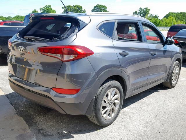 KM8J33A4XGU181007 - 2016 HYUNDAI TUCSON LIM GRAY photo 4