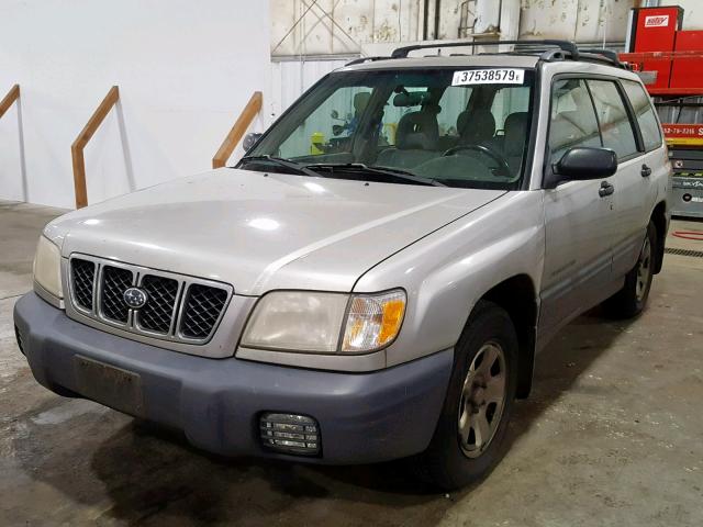 JF1SF63531G726886 - 2001 SUBARU FORESTER L BEIGE photo 2