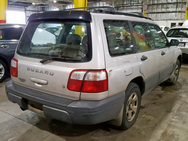 JF1SF63531G726886 - 2001 SUBARU FORESTER L BEIGE photo 4