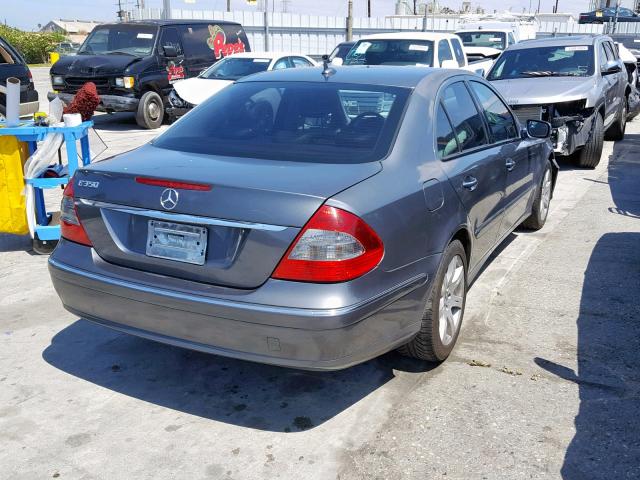 WDBUF56X17B013483 - 2007 MERCEDES-BENZ E 350 CHARCOAL photo 4