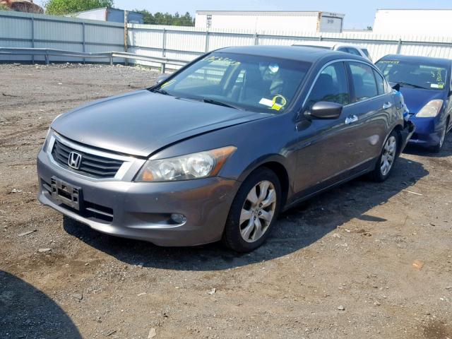 1HGCP36869A025534 - 2009 HONDA ACCORD EXL GRAY photo 2