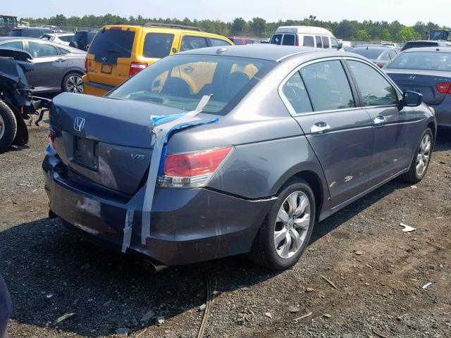 1HGCP36869A025534 - 2009 HONDA ACCORD EXL GRAY photo 4