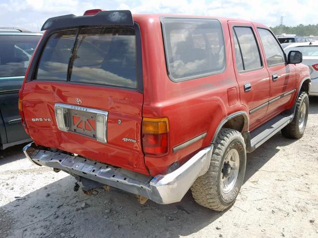 JT3VN39W5R0164488 - 1994 TOYOTA 4RUNNER VN RED photo 4