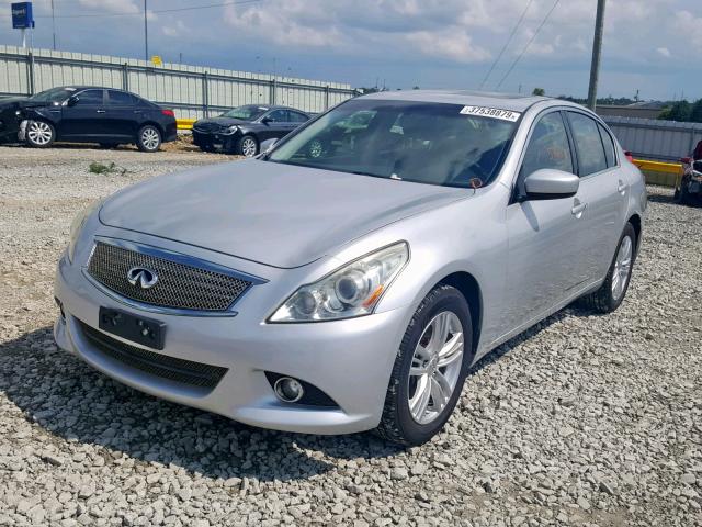 JN1DV6AR8CM730113 - 2012 INFINITI G25 SILVER photo 2