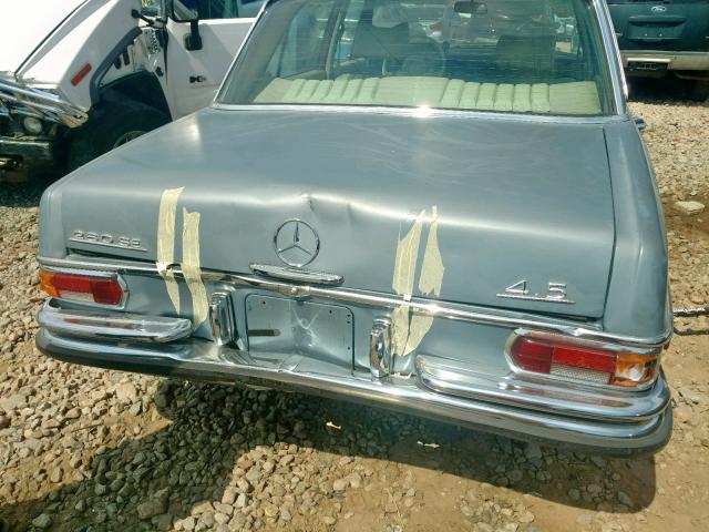 10806712010480 - 1972 MERCEDES-BENZ 260SE SILVER photo 9