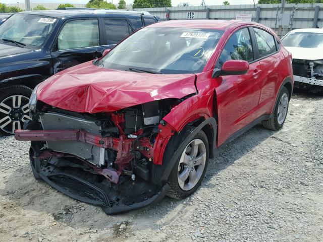 3CZRU5H3XJG701160 - 2018 HONDA HR-V LX RED photo 2