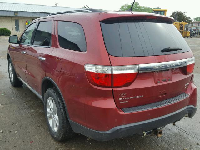 1C4RDJDG7DC692092 - 2013 DODGE DURANGO CR RED photo 3