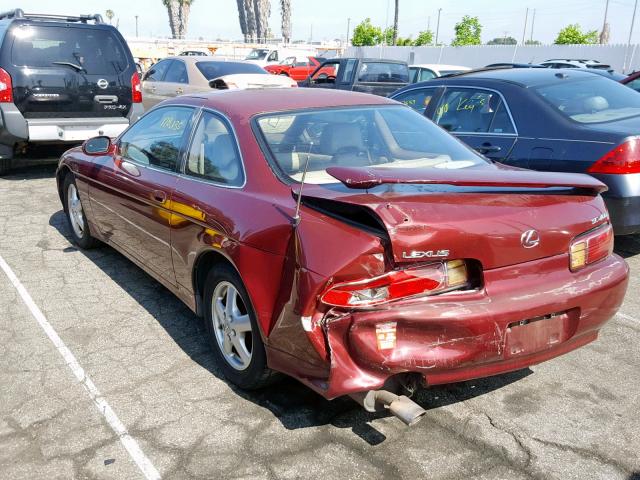 JT8CH32Y0V0053555 - 1997 LEXUS SC 400 RED photo 3