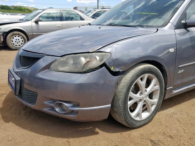 JM1BK324961426289 - 2006 MAZDA 3 S GRAY photo 9