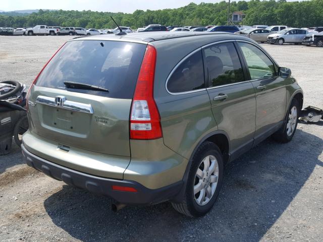 JHLRE48717C051830 - 2007 HONDA CR-V EXL GREEN photo 4