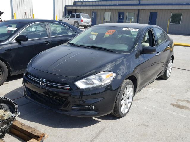 1C3CDFCH3DD132274 - 2013 DODGE DART LIMIT BLACK photo 2