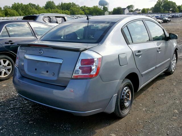 3N1AB6AP5BL627248 - 2011 NISSAN SENTRA 2.0 GRAY photo 4