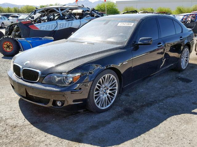 WBAHN835X7DT71726 - 2007 BMW 750 BLACK photo 2