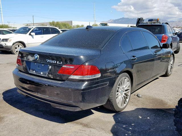 WBAHN835X7DT71726 - 2007 BMW 750 BLACK photo 4