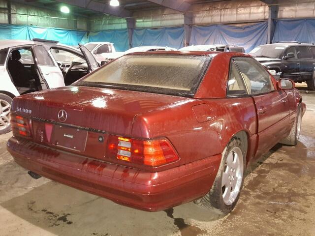 WDBFA68F9XF187487 - 1999 MERCEDES-BENZ SL500 RED photo 4