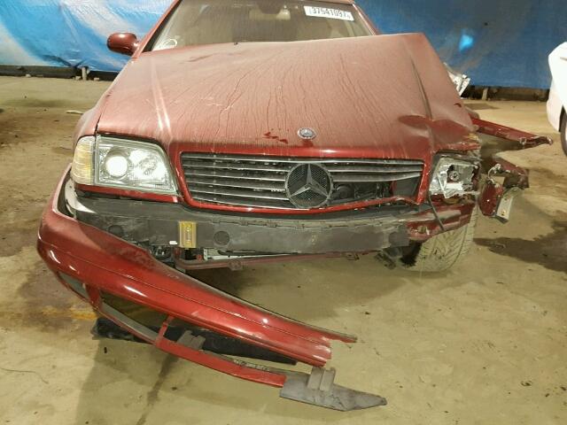 WDBFA68F9XF187487 - 1999 MERCEDES-BENZ SL500 RED photo 9