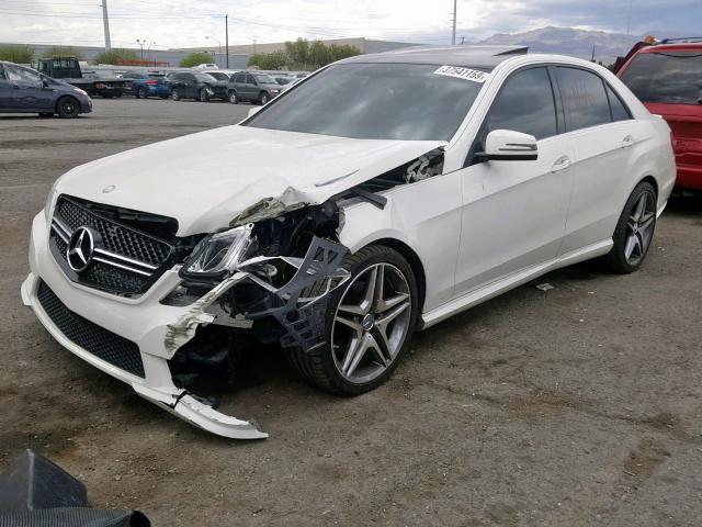 WDDHF5GBXAA052209 - 2010 MERCEDES-BENZ E 350 WHITE photo 2