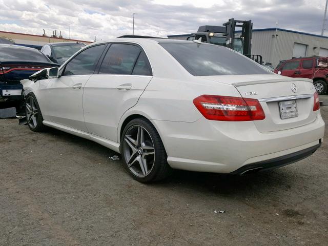 WDDHF5GBXAA052209 - 2010 MERCEDES-BENZ E 350 WHITE photo 3