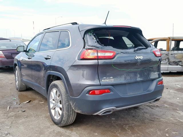 1C4PJMDS9FW688696 - 2015 JEEP CHEROKEE L CHARCOAL photo 3