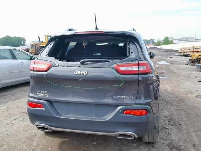 1C4PJMDS9FW688696 - 2015 JEEP CHEROKEE L CHARCOAL photo 9