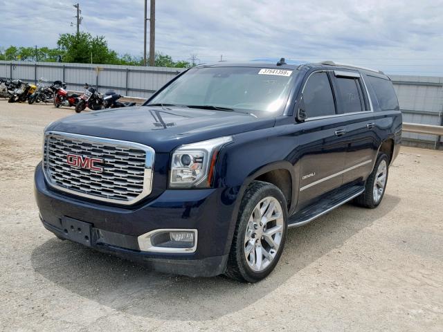 1GKS1HKJ9JR144285 - 2018 GMC YUKON XL D BLUE photo 2