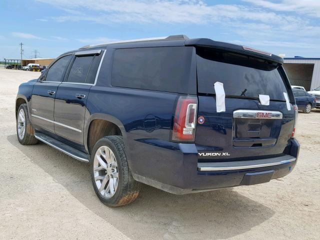 1GKS1HKJ9JR144285 - 2018 GMC YUKON XL D BLUE photo 3