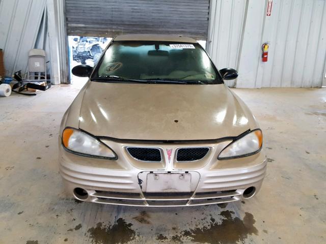 1G2NF52EX2C100283 - 2002 PONTIAC GRAND AM S GOLD photo 10