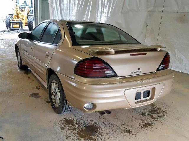 1G2NF52EX2C100283 - 2002 PONTIAC GRAND AM S GOLD photo 3