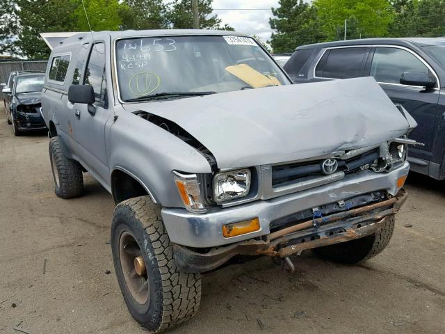 4TAVN13D4RZ268873 - 1994 TOYOTA PICKUP 1/2 GRAY photo 1