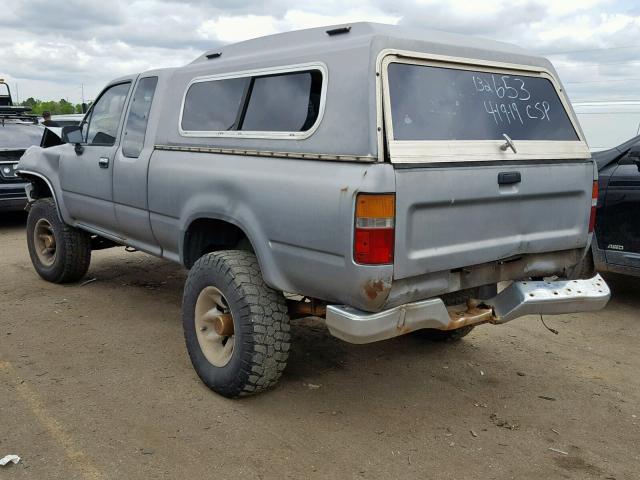 4TAVN13D4RZ268873 - 1994 TOYOTA PICKUP 1/2 GRAY photo 3