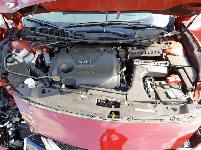 1N4AA6AP5HC456317 - 2017 NISSAN MAXIMA 3.5 RED photo 7