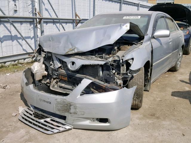 4T1BE46K97U048279 - 2007 TOYOTA CAMRY NEW SILVER photo 2