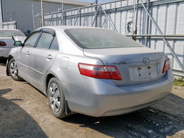 4T1BE46K97U048279 - 2007 TOYOTA CAMRY NEW SILVER photo 3